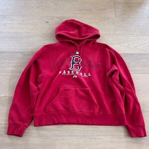 Majestic Boston Red Sox MLB Authentic Collection Red Hoodie Pullover Mens XL